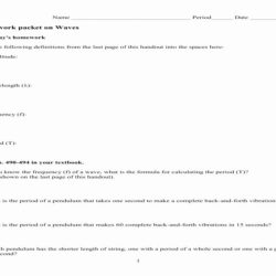 Bill nye waves worksheet answers