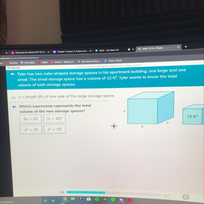 What is the total volume of both storage spaces