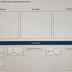 Classify the given radicals into the appropriate category