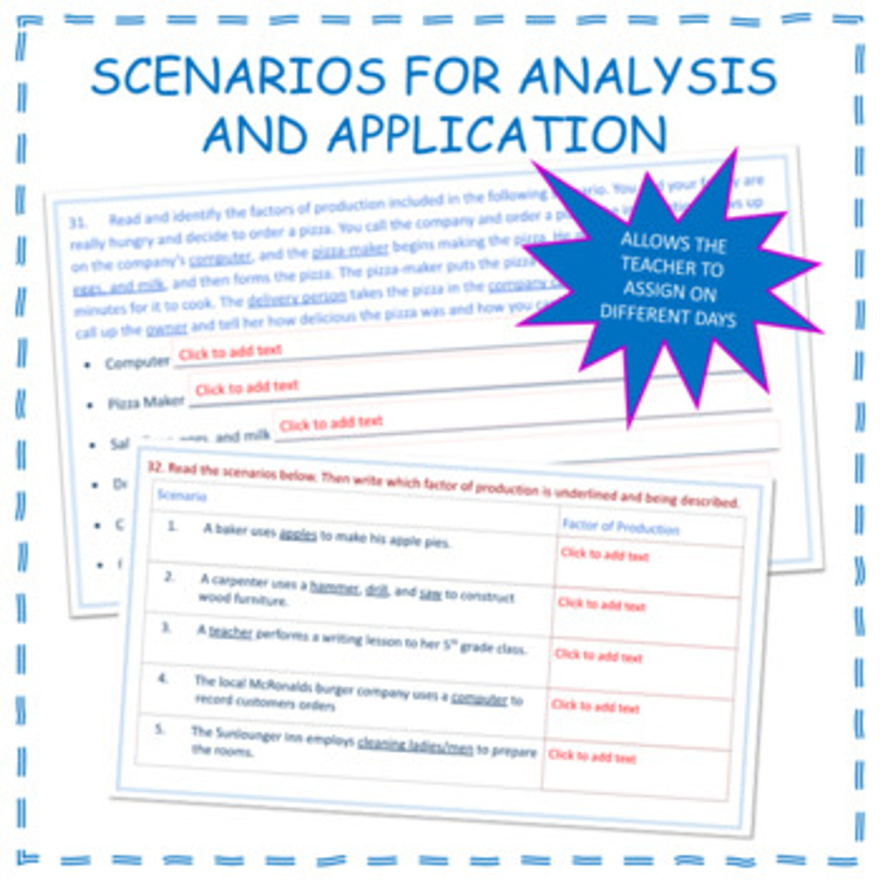 Scarcity and opportunity cost worksheet answers