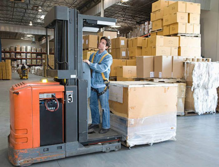 In what way are forklifts different from most automobiles